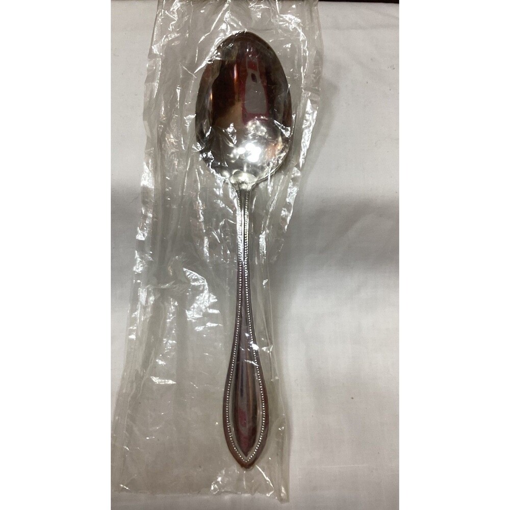 Two ONEIDA VTG 1992 SILVER ARBOR SILVER PLATED Serving SPOONS Sealed NIP USA